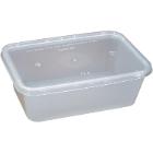 Plastbakke 750 ml 120x175x58 mm Klar Nudelbakke til Microovn med L&aring;g product photo