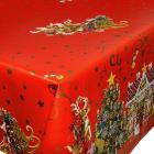 Wax tablecloth Roll tablecloth 1.4x20 m Christmas in the Cake House Red product photo