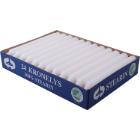 Kronelys &Oslash;22x200 mm Br&aelig;ndetid 7 timer Ren Stearin Svanem&aelig;rket Hvid product photo