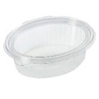 Salad tray Clearshow 500 ml 167x131x56 mm oval Hinged lid RPET Clear product photo