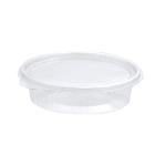 Salad tray Clearshow 150 ml 150x112x31 mm oval Hinged lid RPET Clear product photo