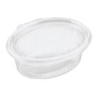 Salatbakke Clearshow 1000 ml 204x166x67 mm oval h&aelig;ngslet l&aring;g RPET Klar product photo