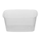 Salad bowl 250 ml 108x81x50 mm Rectangular PP Clear product photo