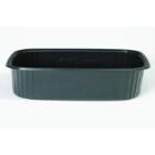 Salad bowl 125 gr 108x82x28 mm Rectangular PS Black product photo