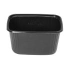 Salad bowl 250 gr 108x82x47 mm Rectangular PS Black product photo