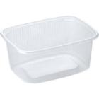 Salad bowl Fix Pack 500 ml 146x110x54 mm Square PP Clear product photo