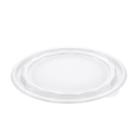 Plastic lid Diamond &Oslash;189 mm Flat RPET Ready for bowl &oslash;188 mm product photo