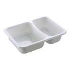 Tray 2 compartments 2171-2B 215/315 ml 171x127x38 mm CPET white product photo