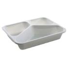 Tray 3-compartment 2227-3F 200/285/520 ml 227x178x43 mm CPET White product photo
