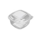 Plastic tray SquarePac 500 ml 130x127x64 mm Hinged lid APET Clear product photo