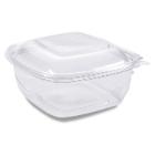 Plastic tray SquarePac 750 ml 179x174x50 mm Hinged lid APET Clear product photo