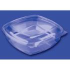 Plastic tray SquarePac 1000 ml 192x190x54 mm Hinged lid APET Clear product photo