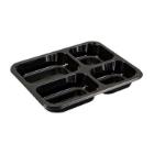 Tray 4-compartment 2227-4 227x178x43 mm CPET Black OMPAK 4 ps x 57 pcs/krt product photo