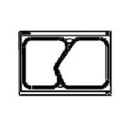 Kassette t/1/4 GN 2-rum Bakke 855037 passer til TP11/DF20 product photo