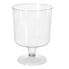 Wine glass 20 cl on fixed base Clear PS product photo