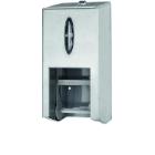 Dispenser Toiletpapir Tork T7 mid-size Rustfri st&aring;l til 2 rl product photo