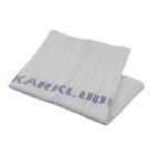 Dish cloth 40x40 cm White with blue text product photo