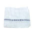 Karklud 40x40 cm Hvid med bl&aring; tekst til k&oslash;kken product photo
