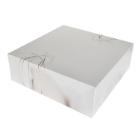 Cake box hinged lid S-Line L330xW330xH115mm cardboard without window with open f product photo