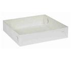 Cake box fold itself no. 3 L230xW230xH50mm cardboard white product photo