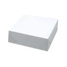 Cake box fold itself no. 1 L150xW150xH45mm cardboard white product photo
