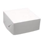 Cake box fold itself no. 13 high L160xW160xH70mm cardboard white product photo