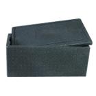 Thermal box 40 ltr 595x385x240 cm with lid EPS Black product photo