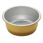 Aluminum tray 290 ml &Oslash;111x43 mm Round Gold product photo