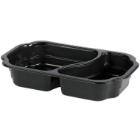 Bakke 2-rum Takeaway 1/4 GN 250x159x45 mm MIN PP Sort product photo