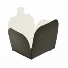 Takeaway box 500 ml 89x109x48 mm PE-Coated Matt black product photo