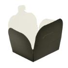 Takeaway box 700 ml 89x109x65 mm PE-Coated Matt black product photo