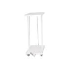 Affaldsstativ 60 ltr med L&aring;g/Pedal Hvid product photo