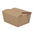 Takeaway box Verive 90/106x110/127x65 mm 500 ml kraft biocoating Brown product photo