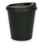 Coffee cup and lid Verive 200ml &Oslash;79mm H83mm plastic PP reusable black product photo