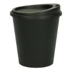 Coffee cup and lid Verive 300ml &Oslash;79mm H115mm plastic PP reusable black product photo
