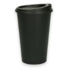 Coffee cup and lid Verive 400ml &Oslash;79mm H147mm plastic PP reusable black product photo