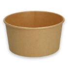 Salad bowl Verive 1300ml &Oslash;185xH65mm biodegradable PAP/PLA neutral brown product photo