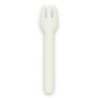 Fork Verive 157mm hard paper strong FSC biodegradable smooth surface white product photo