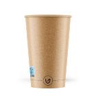 Coffee cup Cardboard/Ac &Oslash;90xH135mm 40cl 16oz Single Wall Brown FSC Verive product photo