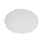Fadpapir &Oslash;22 cm Rund Pr&aelig;get Hvid product photo