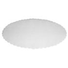 Dish paper 29x46 cm oval embossed white product photo