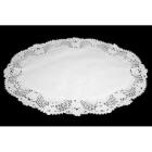 Cake paper 23x31 cm oval punched white product photo