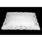 Cake paper 26x37 cm square punched white product photo