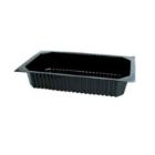 Tray 1-compartment 1/4 GN 1500 ml 265x162x50 mm PP Black product photo