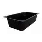 Tray 1-compartment 1/4 GN 2000 ml 265x162x70 mm PP Black product photo