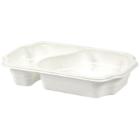 Bakke 2-rum Takeaway 1/4 GN 700/400 ml 250x159x45 mm PP Hvid product photo