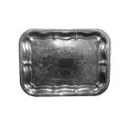 Serving dish 31x41 cm Rectangular silver tin product photo