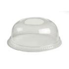Plastic lid &Oslash;78 mm Dome with hole for straws PET Clear product photo