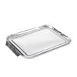 Aluminum lid preformed 229x180 mm for aluminum trays 1/2/3 compartments product photo