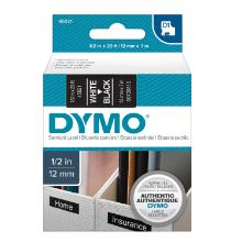 Dymo Label Tape D1 wit op zwart 12mm x 7m product photo